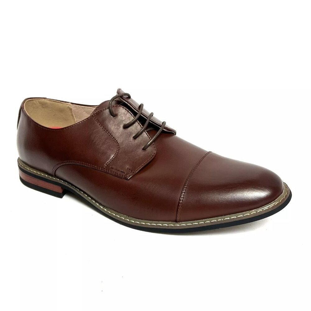 Bruno Marc Mens Prince Oxford Dress Shoe Dark Brown 14 M